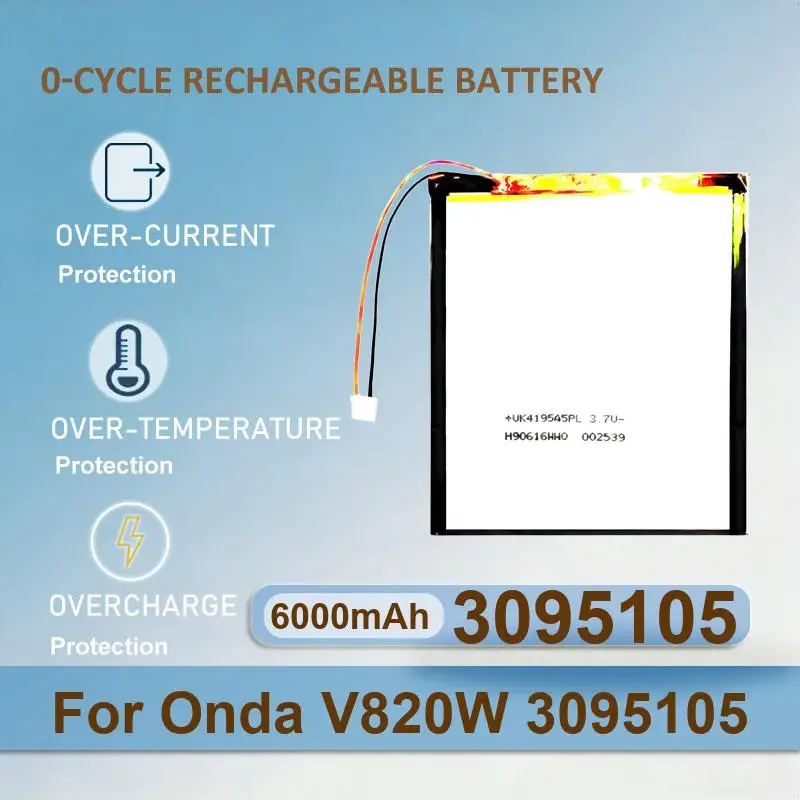 Аккумулятор для Onda OBook 11, OBook11, V989, V975I, V975W, 5-контактный, V891w, CH OI104, V820W, 3095105, V919 3G Air (не подходит для OI102, OI102.5)