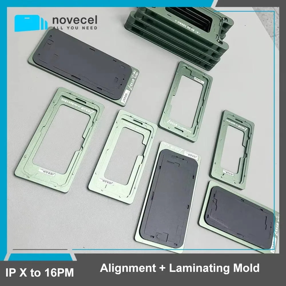 NOVECEL 16promax In Frame Position Laminating Mold for iPhone 14 13 12 11 pro X Xs Max Frame Mould Phone LCD Screen Repair Tools