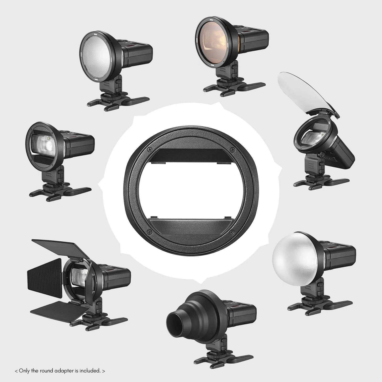 Adaptateur d'anneau MF-CB Godox pour Godox MF12 MF12-K2 Macro Flash, AK-R1 Godox Match