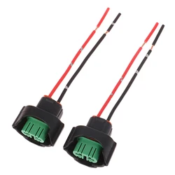 2Pcs H11 H8 Female Connector Adapter Wiring Harness Socket Car Wire Cable Plug for Foglight Head Light