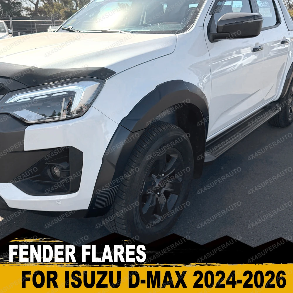 

OEM Fender Flares For Isuzu D-max Dmax 2024 2025 2026 Wheel Arch Mudguard Double Cab Matte Black Pickup Car Accessories Off-road