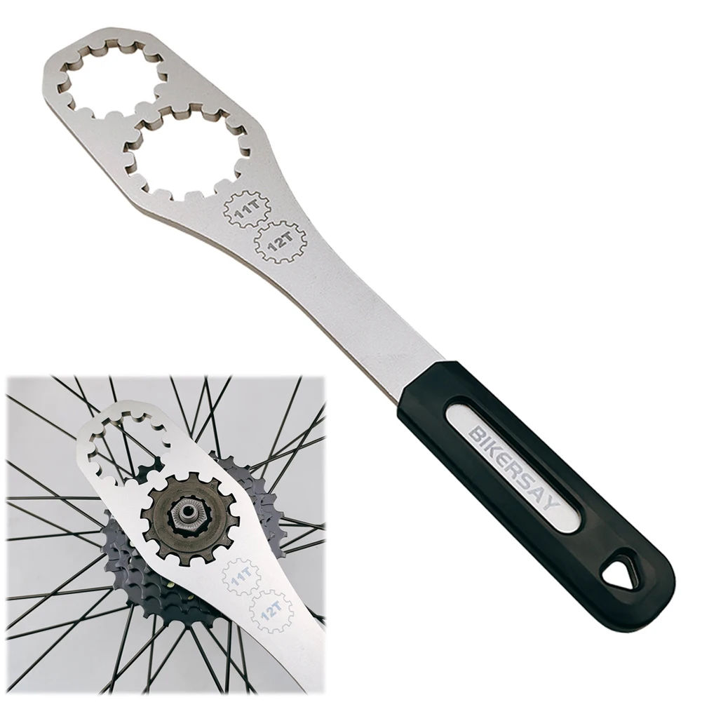 

Bicycle Cassette Flywheel Removal Tool Stainless Steel Bicycle Freewheel Repair Tool 11T/12T Bike Accessories