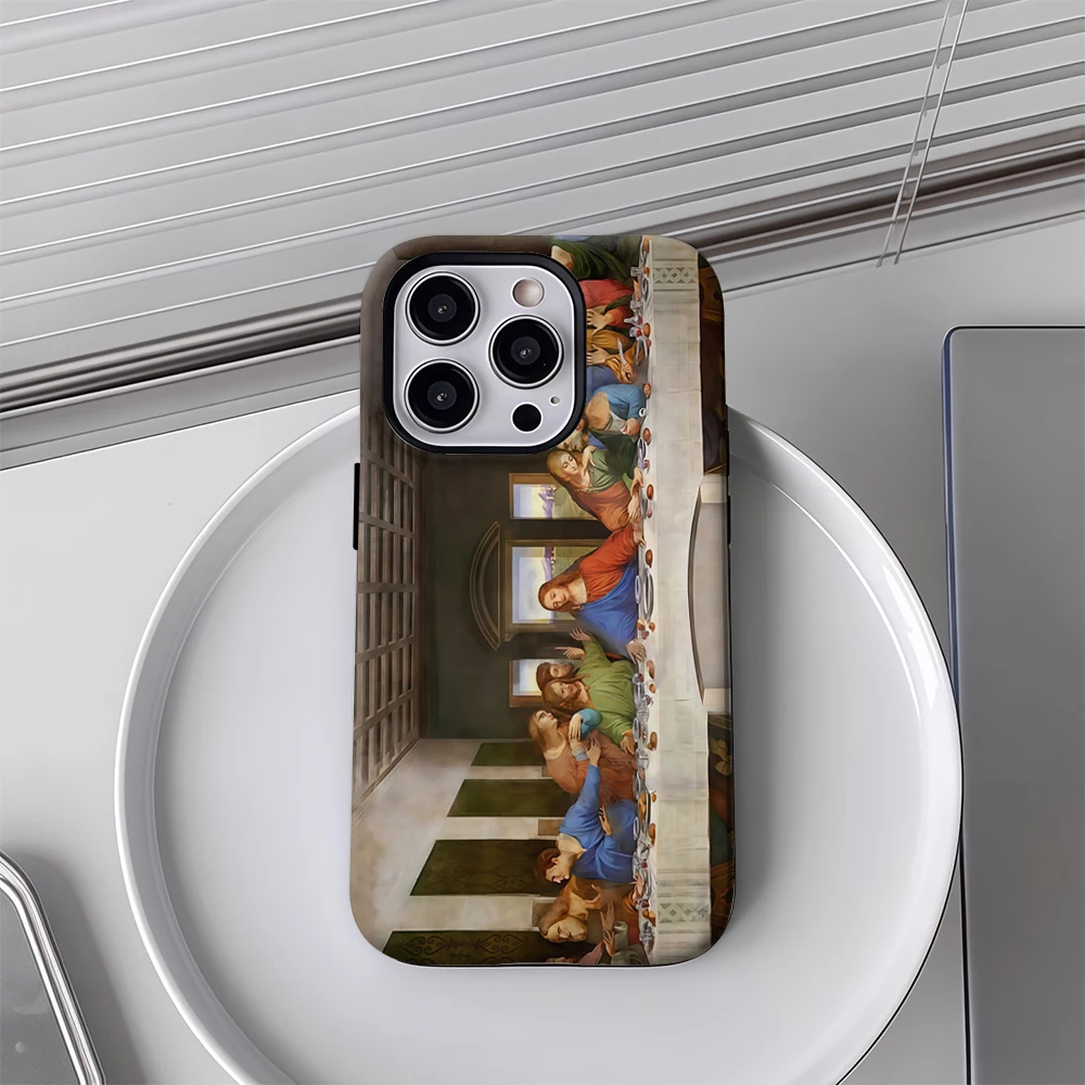 The Last Supper Phone Case for Samsung Galaxy S20 S23 S24 S25 S26 FE Plus Ultra Edge 4G 5G Luxury Double-layer Back Cover