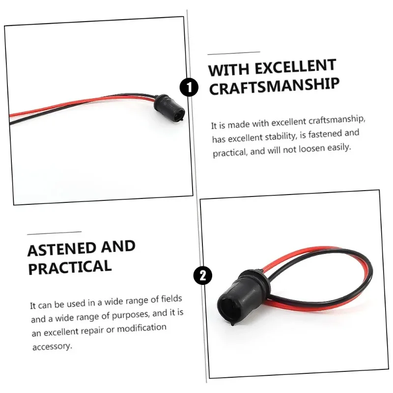 10 pièces T10 W5W voiture cale ampoule prise connecteur support Extension lampe à LED ampoule support de Base pièces de voiture de remplacement