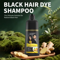 500ml Natural Herbal Hair Dye Shampoo for Hair Loss Moisturizing Hair Darkening Strengthen Magic Polygonum Multiflorum Shampoo