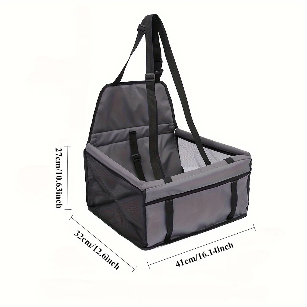1PC Pet Dog Car Carrier Seat Bag Waterproof Basket Folding Carriers Bag For Small Cat Dogs Travelling Mesh Bag Auto Parts view 6