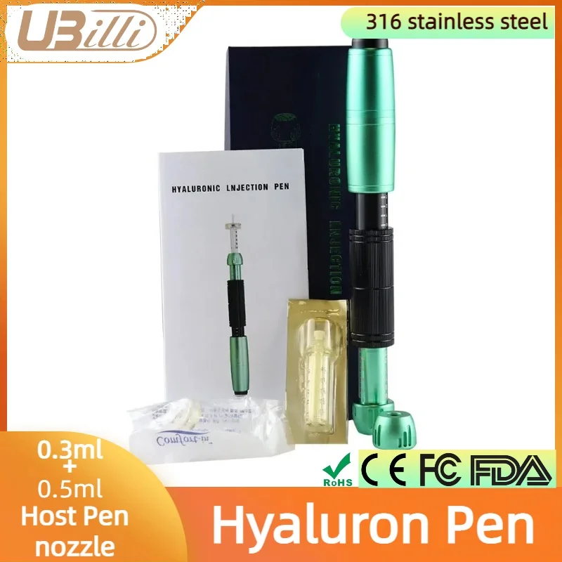 

Hyaluronic Acid Pen Filler Injection 0.3ml 0.5ml Hyaluronic For Lip No Needle Dermal Filler Hyaluron pen Semi-permanent needle