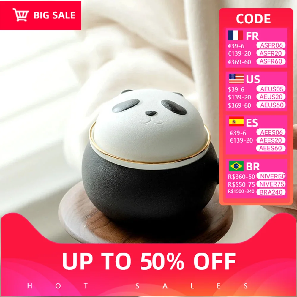 

Чайные сервизы Panda Travel, для офисного использования с LIDS, один горшок, одна чашка, чашки для чая и кофе, портативный чайный сервиз, подарочная коробка, для кемпинга на открытом воздухе