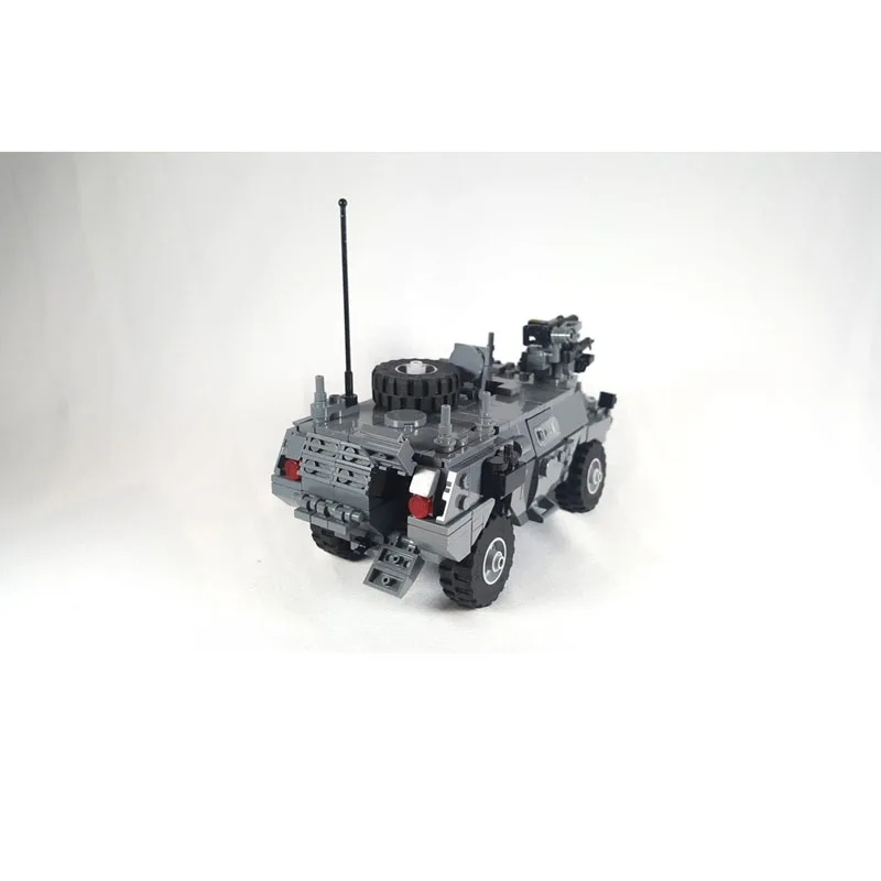 MOC-225385 Outdoor Traffic Military Transport Tank Building Block Model 581 Pieces Birthday Custom Exclusive Christmas Toy Gift