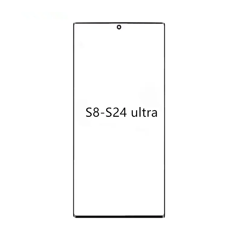 

Pop 5PCS S24 Series Front Glass With OCA For SM S24 S23 S22 S21 S20 S10 S9 S8 Note10 Note20 LCD Screen Refurbish Repair