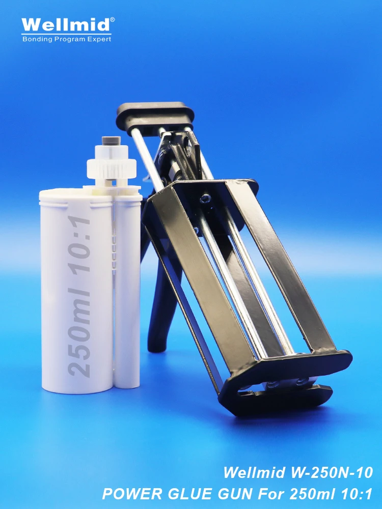 250ml10:1Epoxy Adhesive Dispensing Gun 2K Kit Portable Double tube Mixing Dispenser loctite ARALDITE Cartridge AB Metal Glue Gun