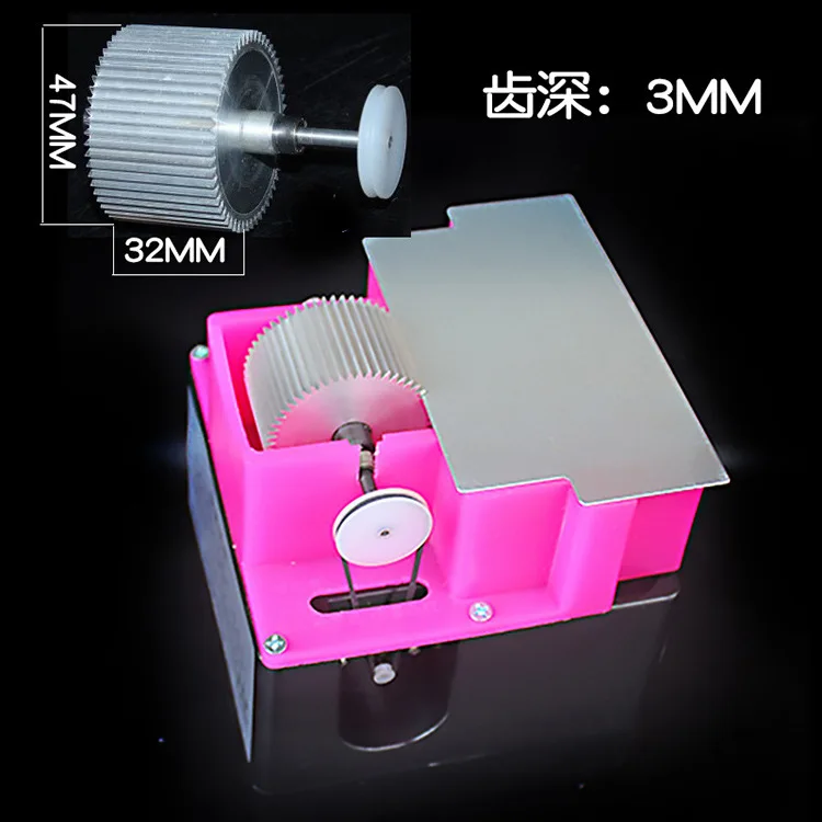 

Single Side Leather Edge Dyeing Box Machine with iron lid for Belt Bags Making