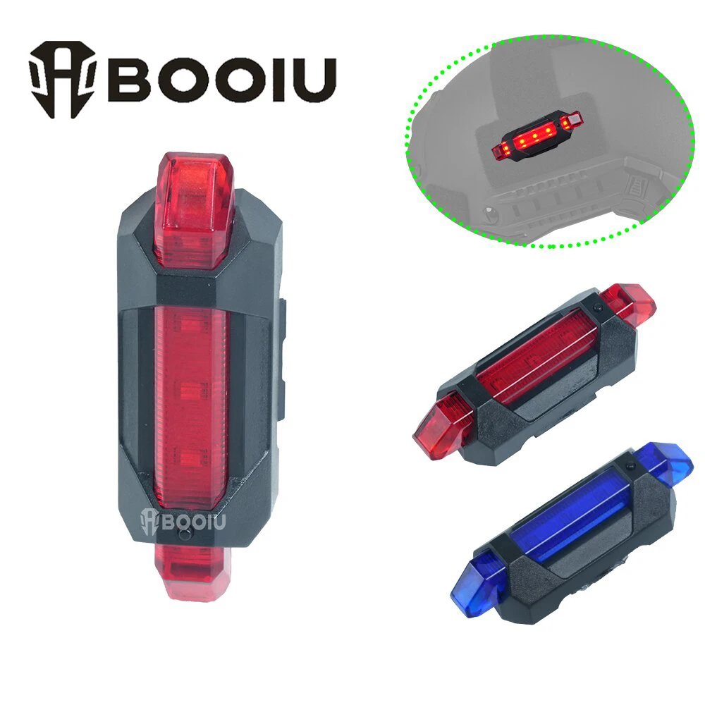 

BOOIU Tactical Helmet Signal Flashing LED Light High Bright Flashing Waterproof 4-mode Hunting Signal Outdoor Helmet Accessories