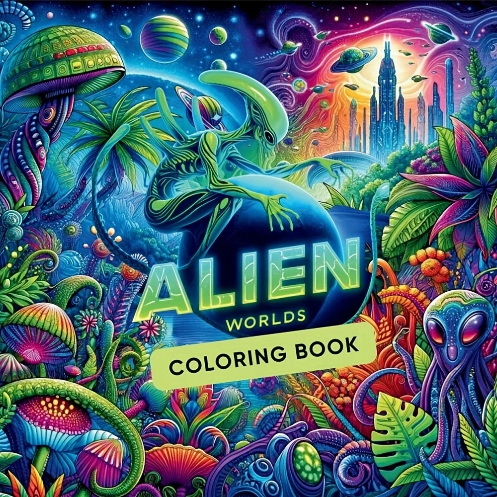 1pc Art Coloring Book Original Upgraded Paper 70g/sqm 22pcs Single Pages Coloring Books Gift For Holiday Birthday Party