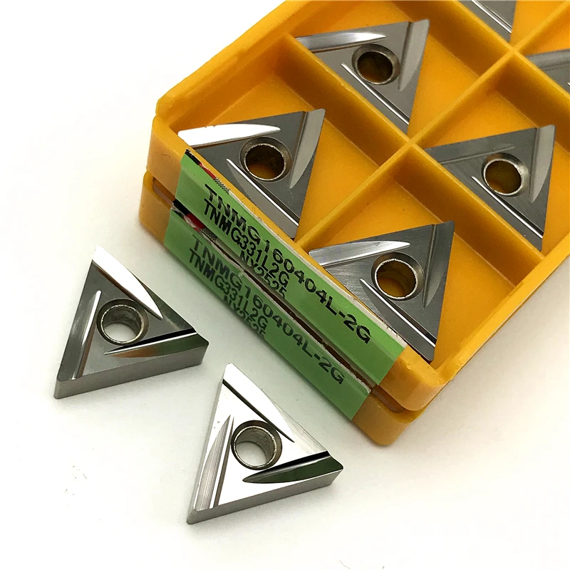 TNMG160404R TNMG160404L-2G NX2525 Cermet herramienta de torneado externo insertos de torneado de acabado CNC cuchilla de torno de corte de alta calidad