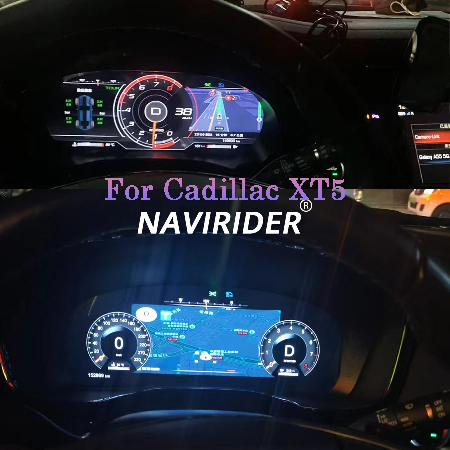 

12.3inch New Car LCD Instrument For Cadillac XT5 Speedometer Instrument Cluster Upgrade Smart Cluster Colorful High Definition