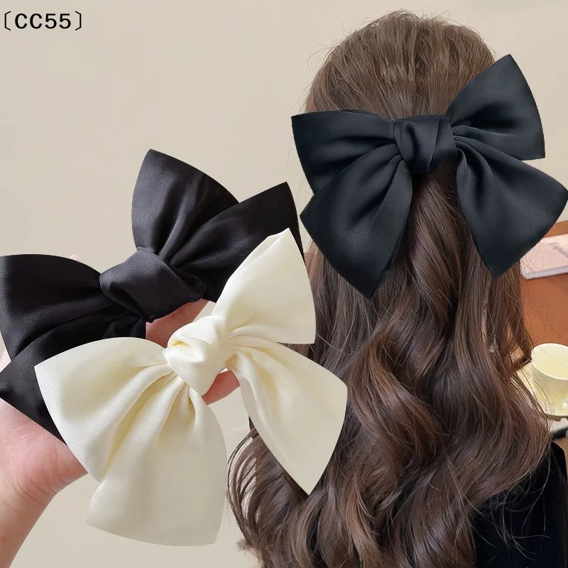 

Black Big Bow Headband Hairpin Women's New Clip Hair Accessories Autumn Hairpin〔CC55〕
