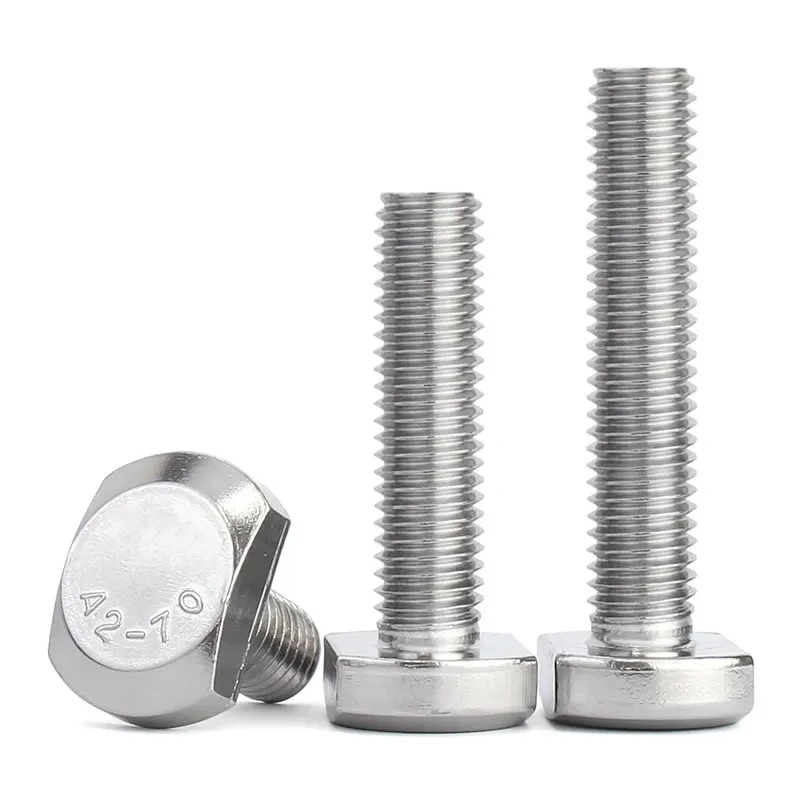 304 Stainless Steel T-Bolts M5 M6 M8 M10 M12 / Hammer Head T-Slot Fasteners with A2-70 Grade for Chute Rail & Miter Track