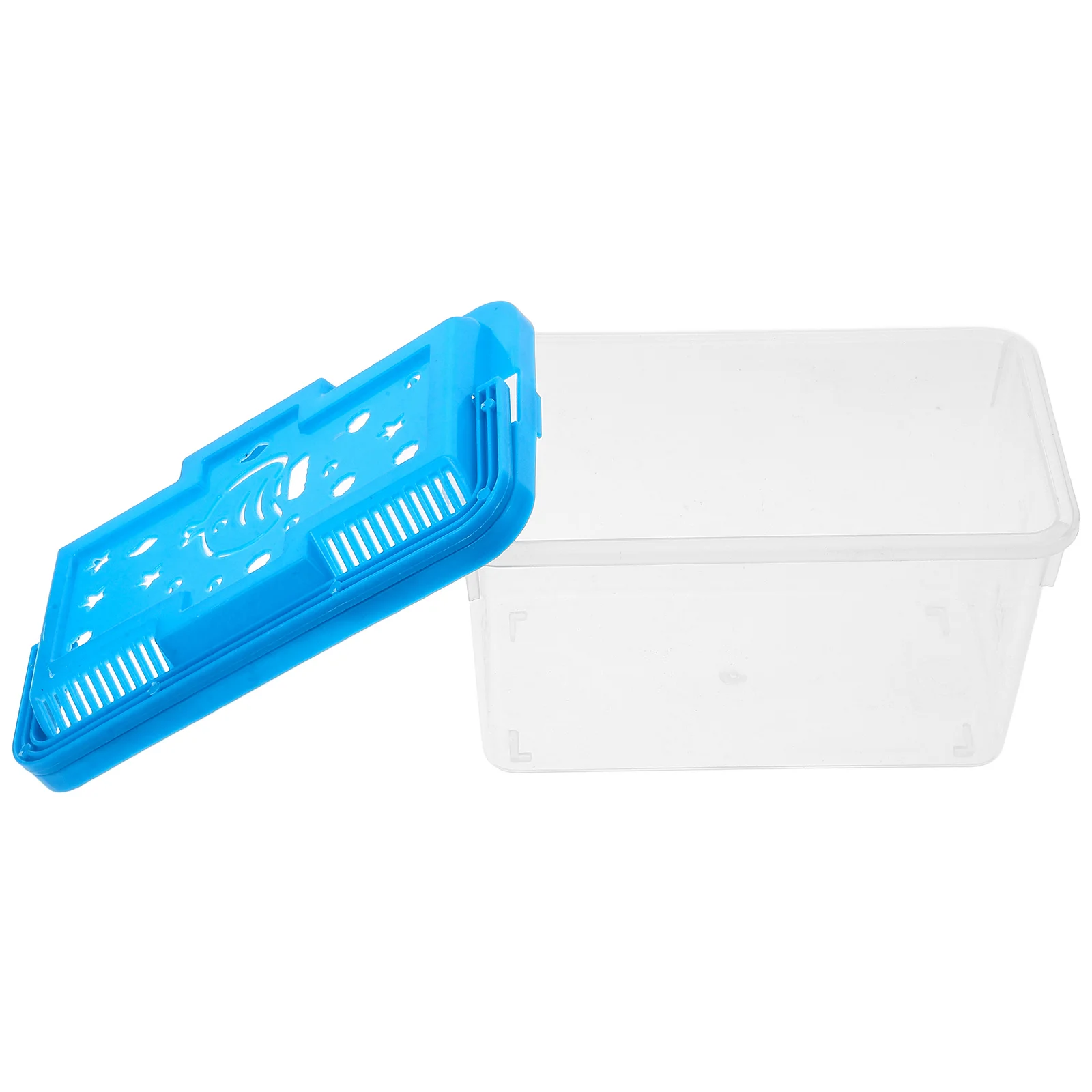 

Fish Tank Box Transparent Aquarium for Small Turtles Hamsters Portable Pet Carrier Plastic Tub Snake Habitat Beginner Terrarium