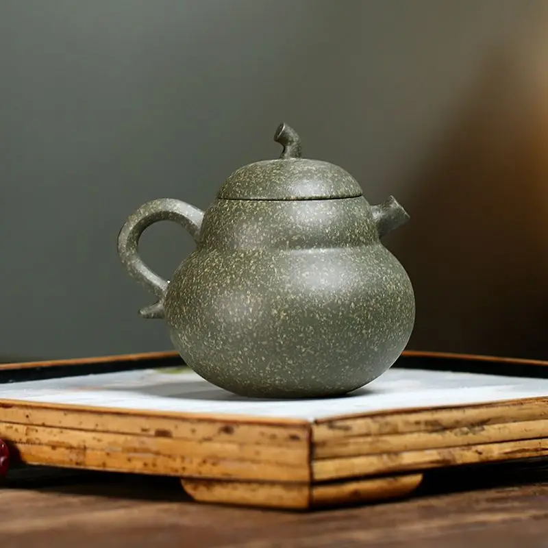 150cc Antique Yixing Purple Clay Teapot Raw Ore Green Mud Filter Tea Infuser Handmade Beauty Tea Pot Chinese Zisha Teaware