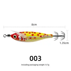 Spinnerbait luminiscente – Jig calamar diseño camarón para pesca