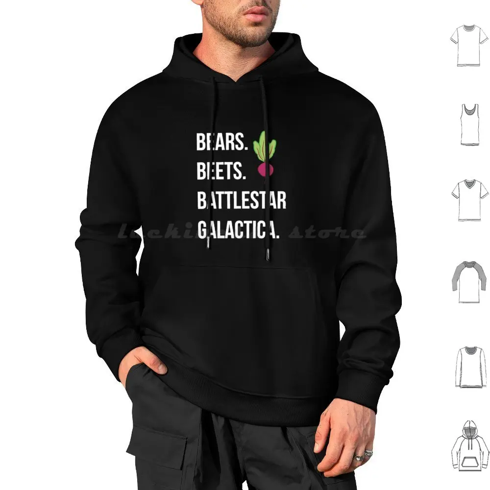 Bears. Beets. Battlestar Galactica.-The Office Essential Hoodies Long Sleeve The Office Dwight Dwight Schrute