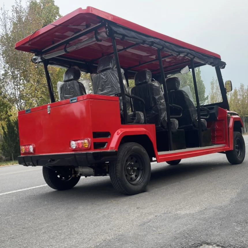 Kotak kargo belakang ban jalan kamera cadangan lampu balik cermin samping desain keranjang Golf mobil pandangan indah