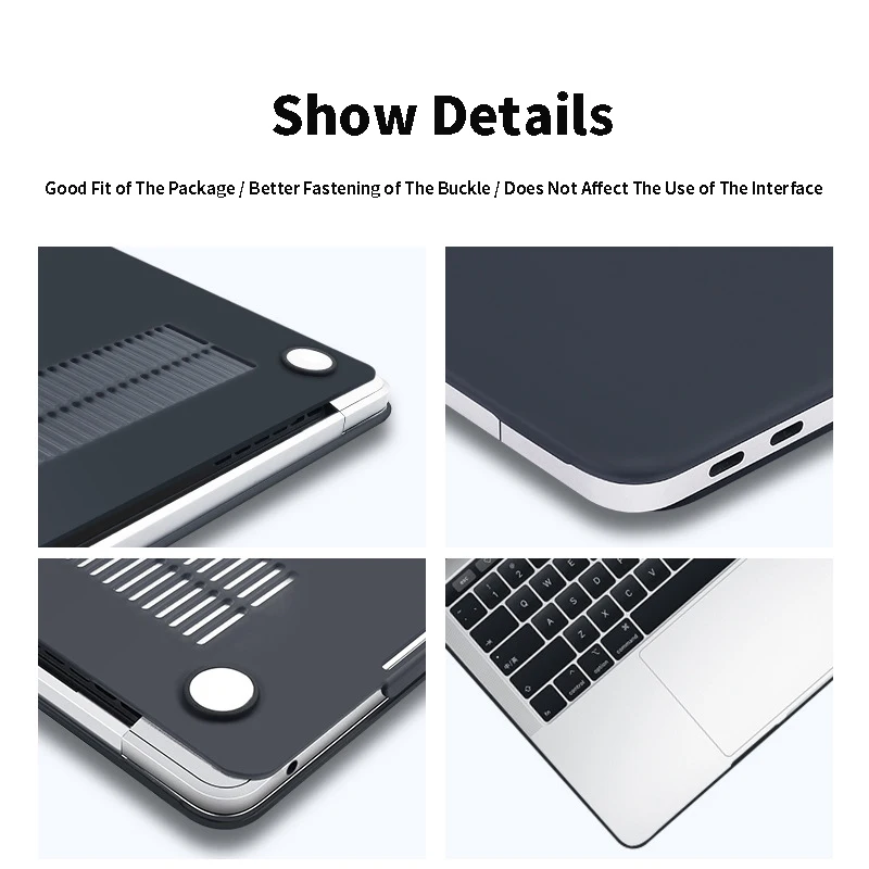 Casing Laptop Beku untuk 2020 Macbook Pro 13 Bar Sentuh A2159 A2289 A2338 Air 13 Inci A2337 A2179 A1932 A1466 dengan Penutup Keyboard