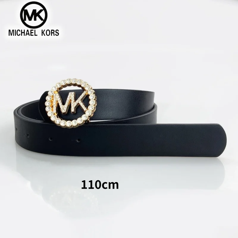 Michael Kors Women's Casual Fashion Belt Wallet MK Letter Hardware Belt Wallet Classic Multi Functional with Diamond Decoration