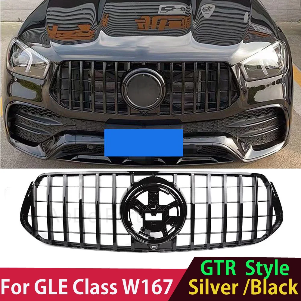 

GLE350 GLE450 W167 V167 C167 GTR Panamericana GT Style Grille Grill for Mercedes NEW GLE Class SUV Sport Deluxe Edition 2020+