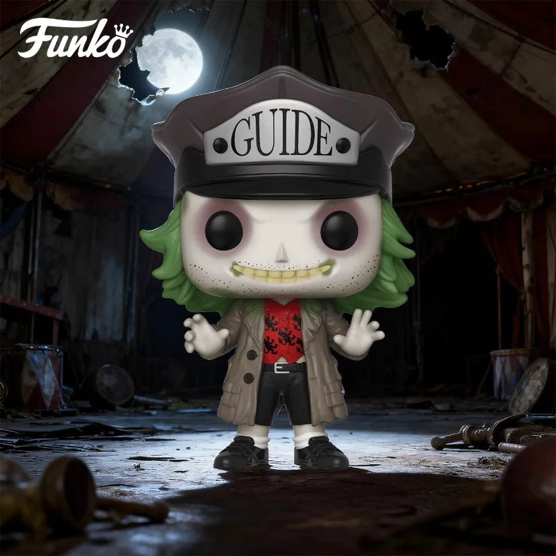 

FUNKO POP《Beetlejuice: Beetlejuice with Tour Guide Hat》Anime Action Desktop Decoration Ornament Model Toys Collectible Model