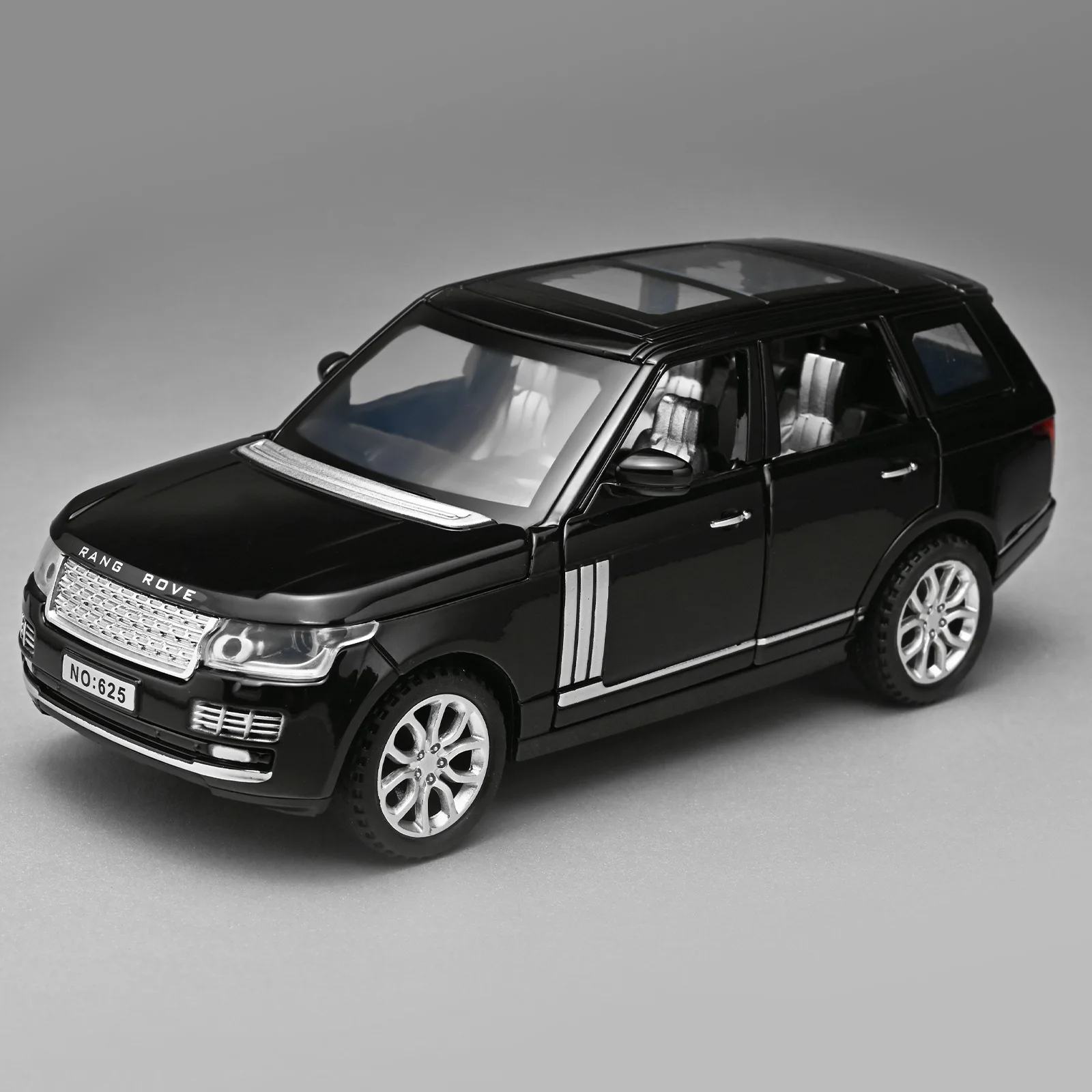 Modellino Auto Range Rover in Scala 1:32, Alta Simulazione, in Lega Pressofusa, con Suoni e Luci, Funzione Pull-Back, Regalo per Ragazzi