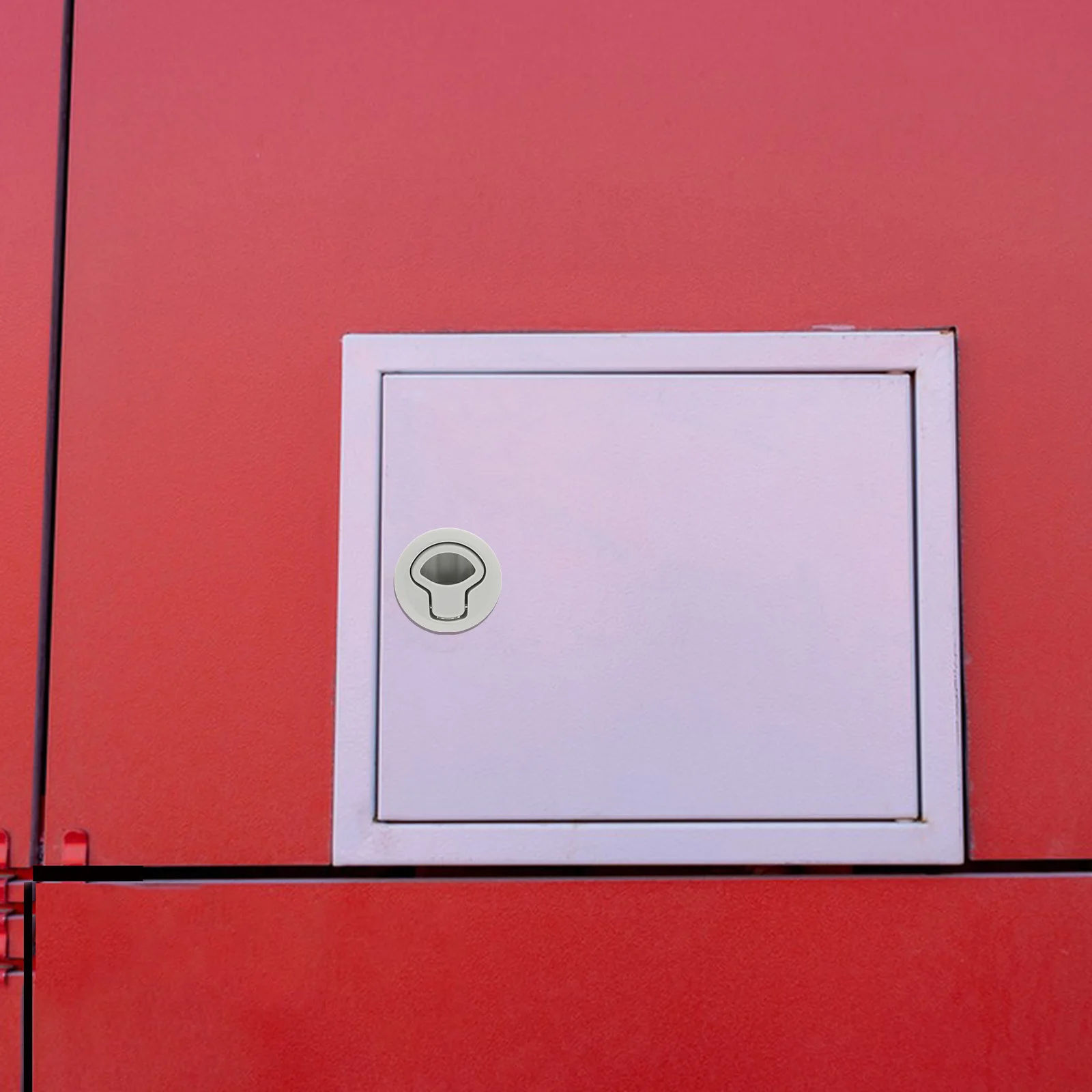 2 مجموعة قارب يفقس مزلاج فلوش جبل قفل خزانة ل Rv الباب البحري جولة سحب سلام مزلاج الأجهزة مقبض سطح السفينة فتحة إغلاق #5