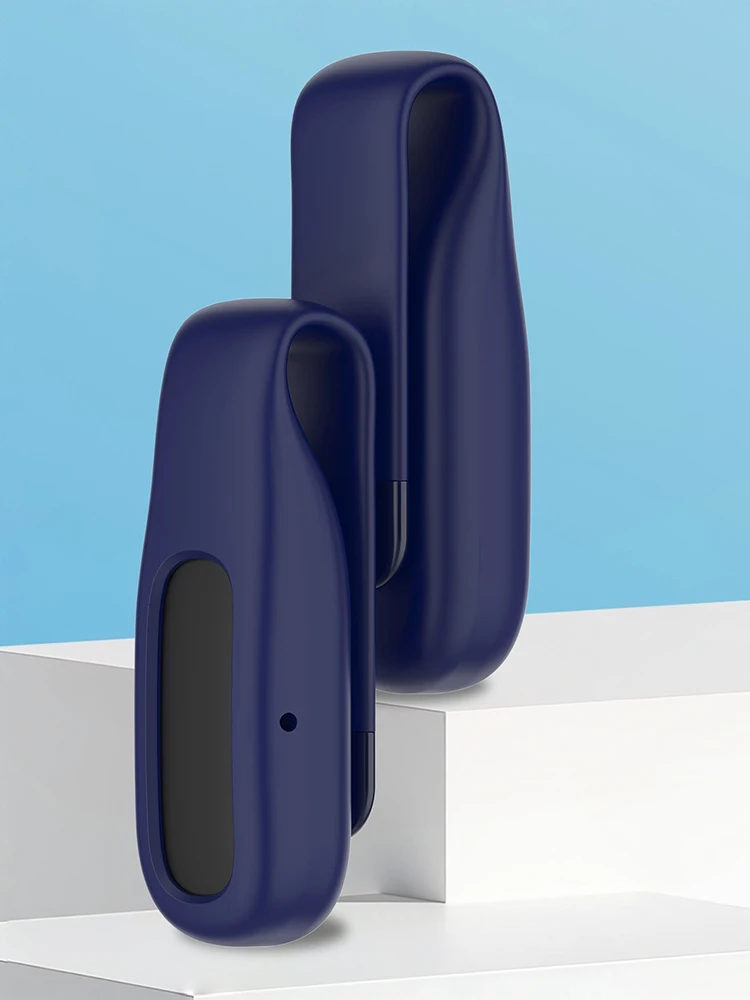 Silicone Steel Clip Holders For Google Fitbit Air Soft Silicone Clip Clasps 360Degree Protection Clips Case for Work Daily Use view 6