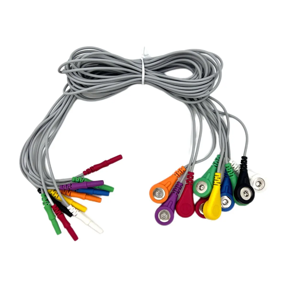 10-Lead 5mm Holter ECG Cable - Adult TPU - for Dynamic ECG Analysis Systems - Model ZH0032