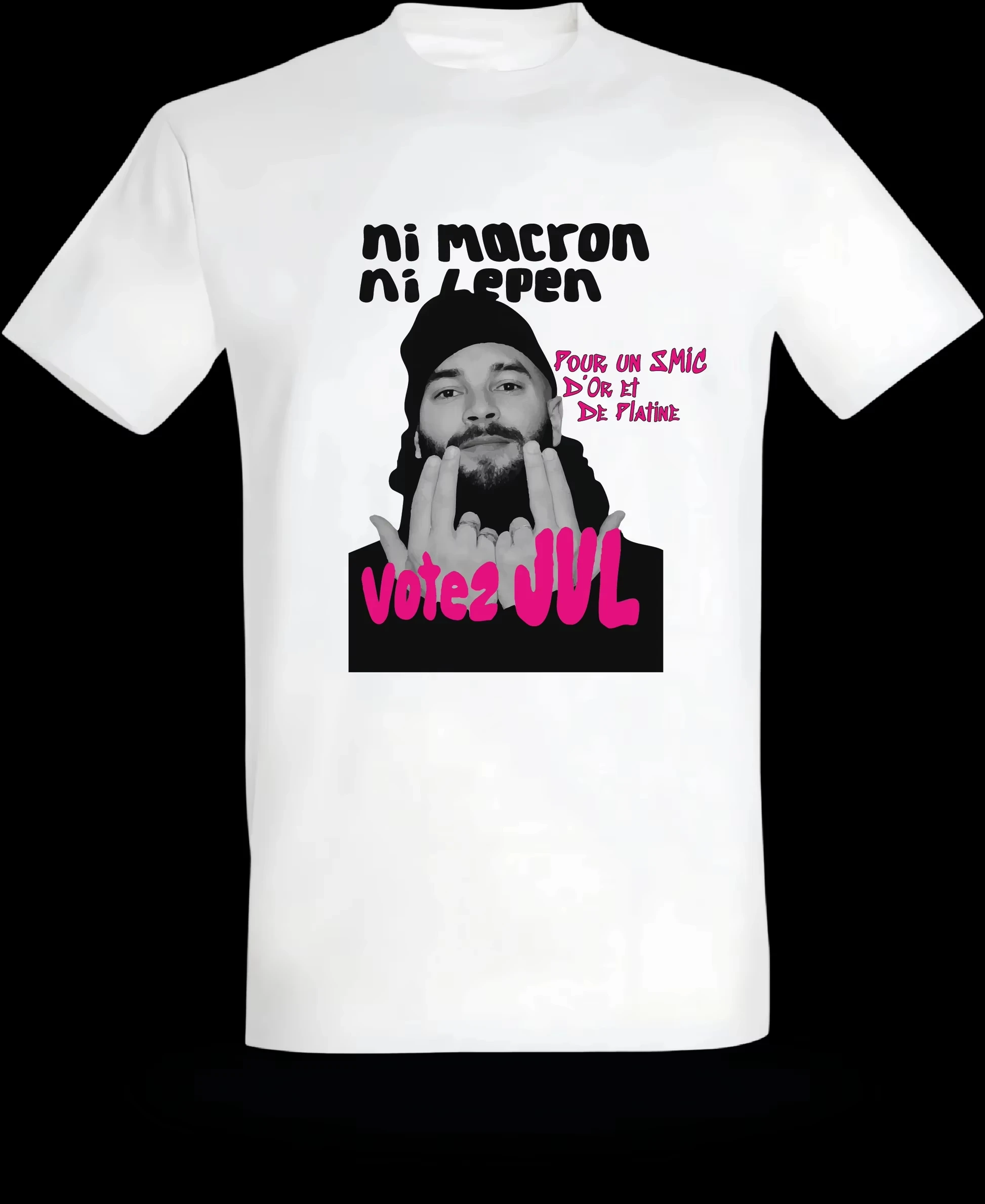 مغني الراب الفرنسي التصويت يوليو موضة الرسومات تي شيرت الرجال النساء الهيب هوب تي شيرت قصيرة الأكمام عادية Pus حجم طفل تي شيرت الشارع الشهير