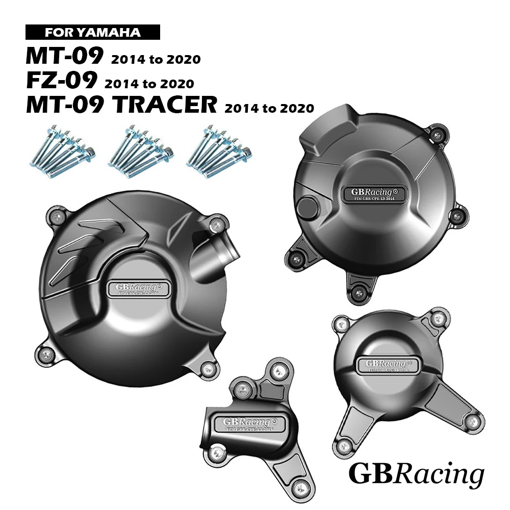 

MT09 FZ09 XSR900 TRACER 2014-2020 GBRacing Engine Protect Cover For YAMAHA Motorcycle Clutch Pulse Protection Cover Accessories