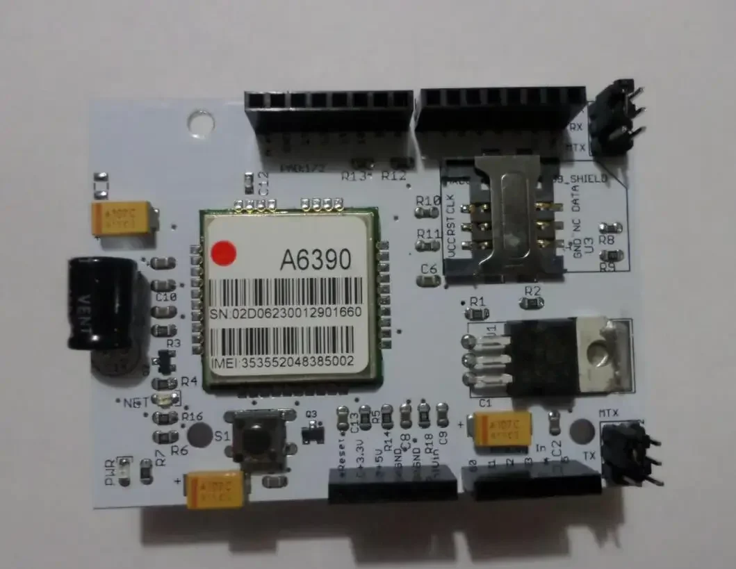 Shield SIM900 GPRS/GMS de Linksprite, Totalmente Compatible con Arduino, DESCONTINUADO, Shield GSM/GPRS Atwin Link Sprite