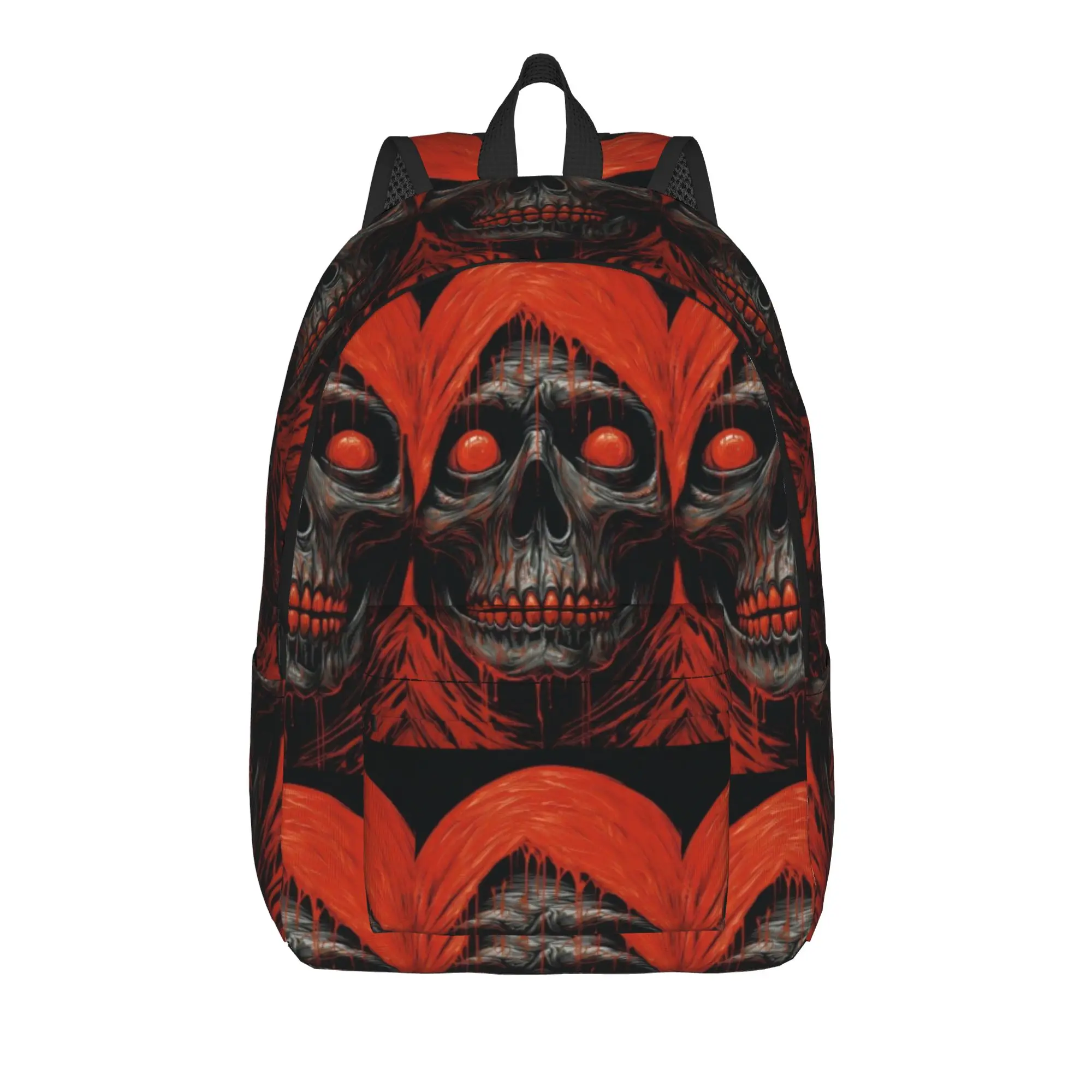 Horror Red Hood Grim Reaper Backpack  Kawaii Backpacks Girl Outdoor Style Lightweight High School Bags Custom Rucksack