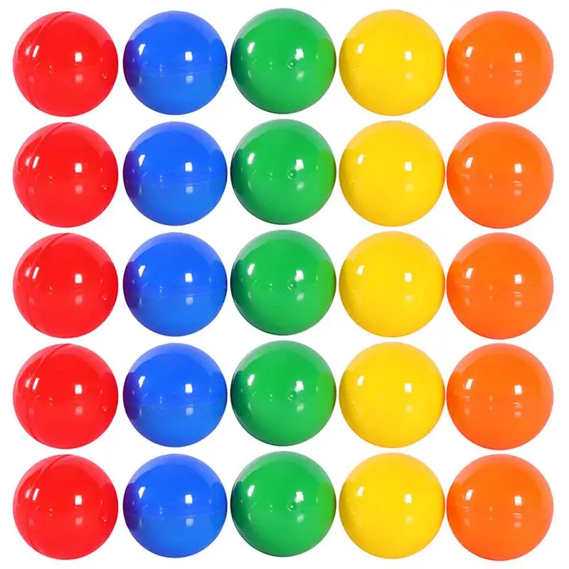 50Pcs Lottery Balls Colored Raffle Lottery Table Game mixed color ball smooth seamless cover opening grabbing the prize ball