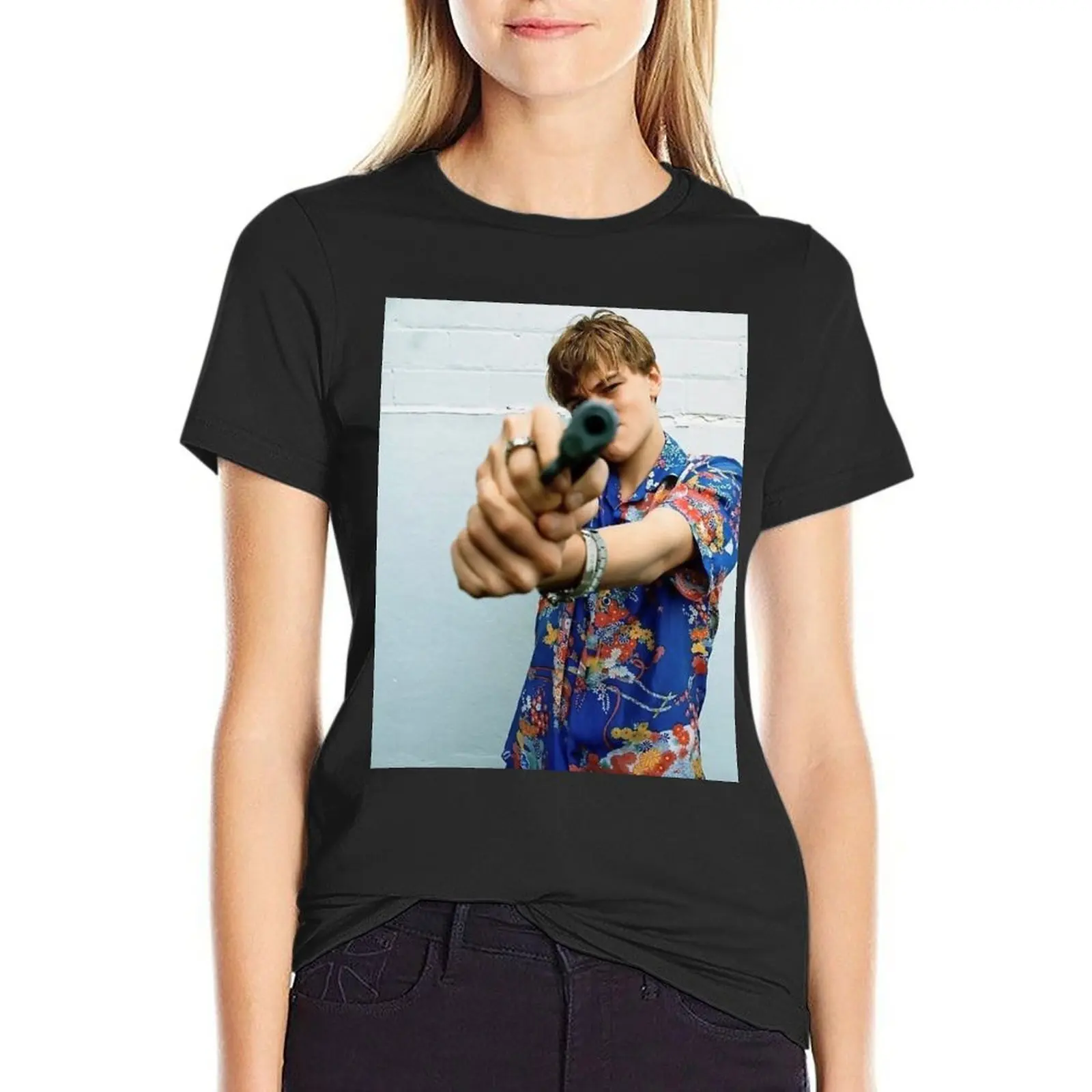 Romeo and Juliet 1996 Leonardo Dicaprio T-Shirt anime clothes graphics Short sleeve tee oversized tshirts woman