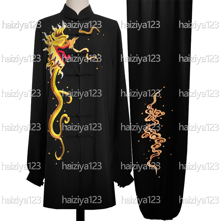

Elongated style Tai chi uniform Taiji clothing Martial arts suit kungfu clothes for male female girl kids boy kids adults unisex