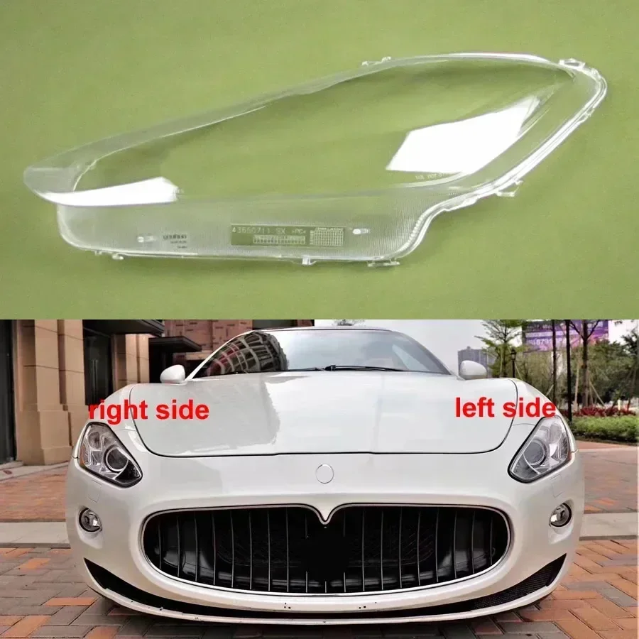 For Maserati Granturismo GT 2009-2012 Front Headlight Lamp Shade Headlamp Lampshade Cover Lens Plexiglass Auto Replacement Parts