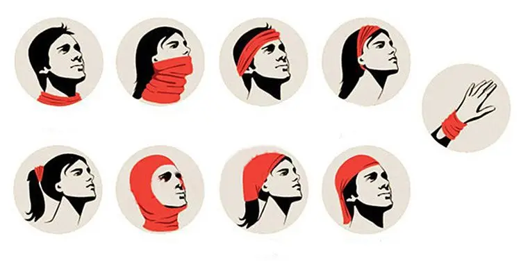 Winter Hüte Frau Beanie Gestreiften Kontrast Farbe Nähte Turban Hut Weibliche Dual Zweck Schal Maske Baggy Cap Kopftuch Outdoor – Detail 1