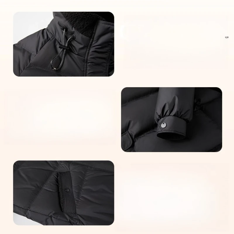 Chaqueta de invierno Chericom para mujer 2025 Otoño Invierno nueva en chaqueta de plumón de longitud media con capucha abrigo cálido y pesado Y309117Y