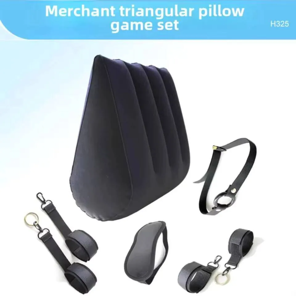 Couple Adult Toys Inflatable PVC Pillow Sex Bed Furniture Triangle Ramp Play Position Cushion Enhanced Sextoys view 3
