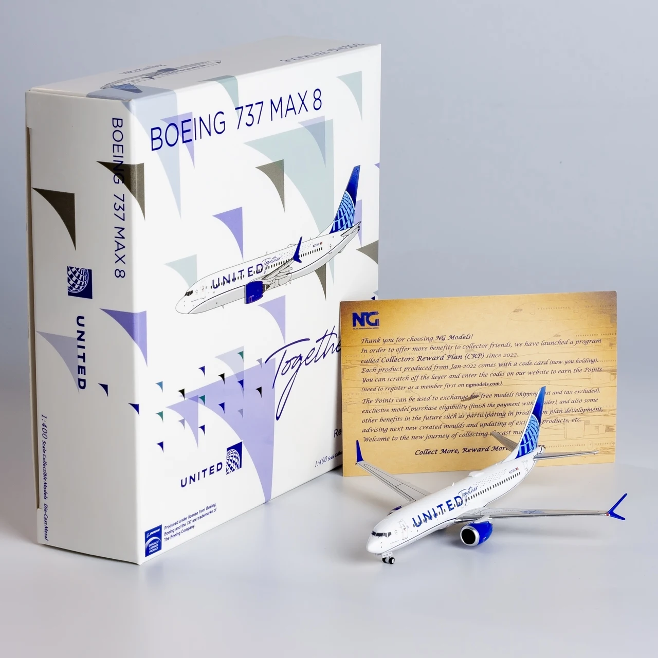 

Коллекционный самолет из сплава 88040, подарочная модель NG, 1:400, United Airlines, «StarAlliance», Boeing B737 MAX 8, литая под давлением модель самолета N27261