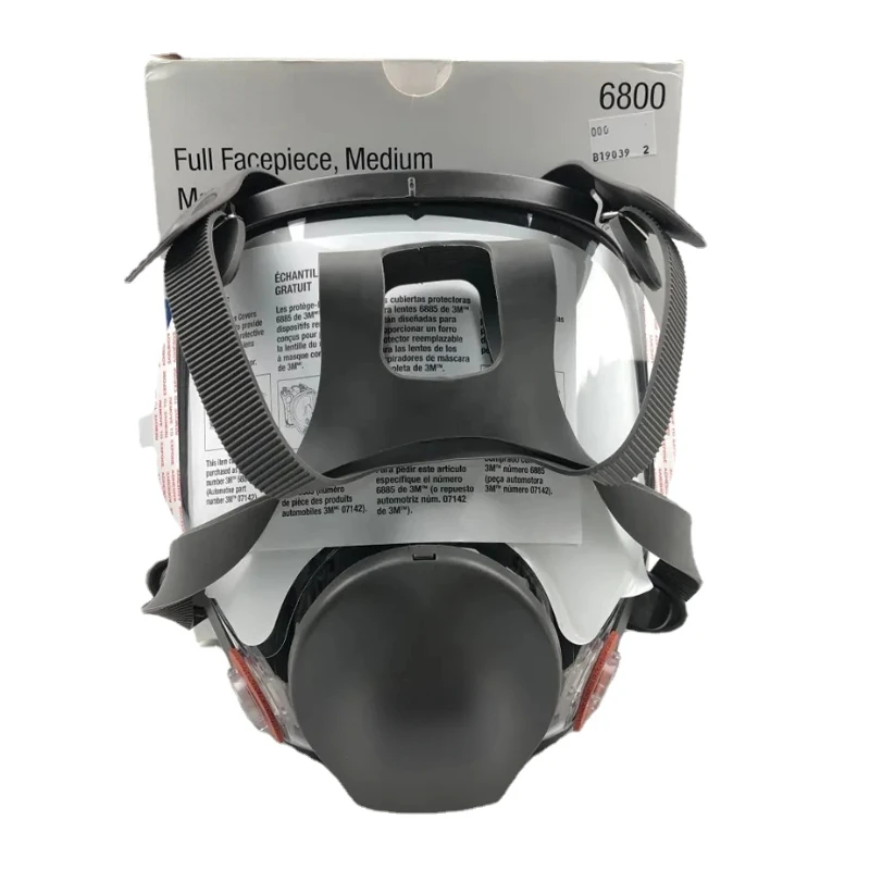 1Pc 6800 Chemical Gas Mask Original Dustproof Respirator Paint Pesticide Spray Silicone Full Face Filters Protection Safety Work