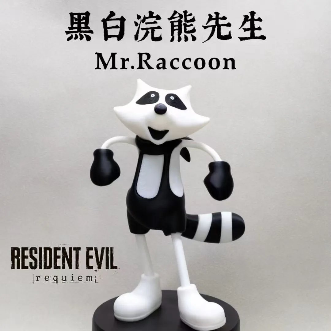 Nuevo Juego Resident Evil 9, Figura de Colección de Leon Scott Kennedy Mr. Raccoon con Modelo Base, Muñeco Coleccionable para Regalo