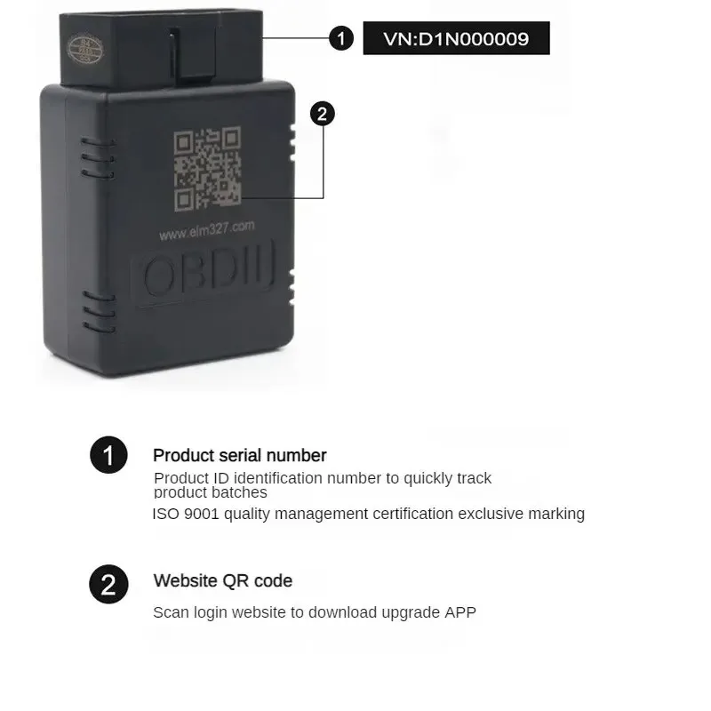 Automotive Diagnostic Tools Bluetooth-Compatible OBD2 Scanner V1.5 Code Reader OBDII Diagnosis Scanner for Android IOS Windows